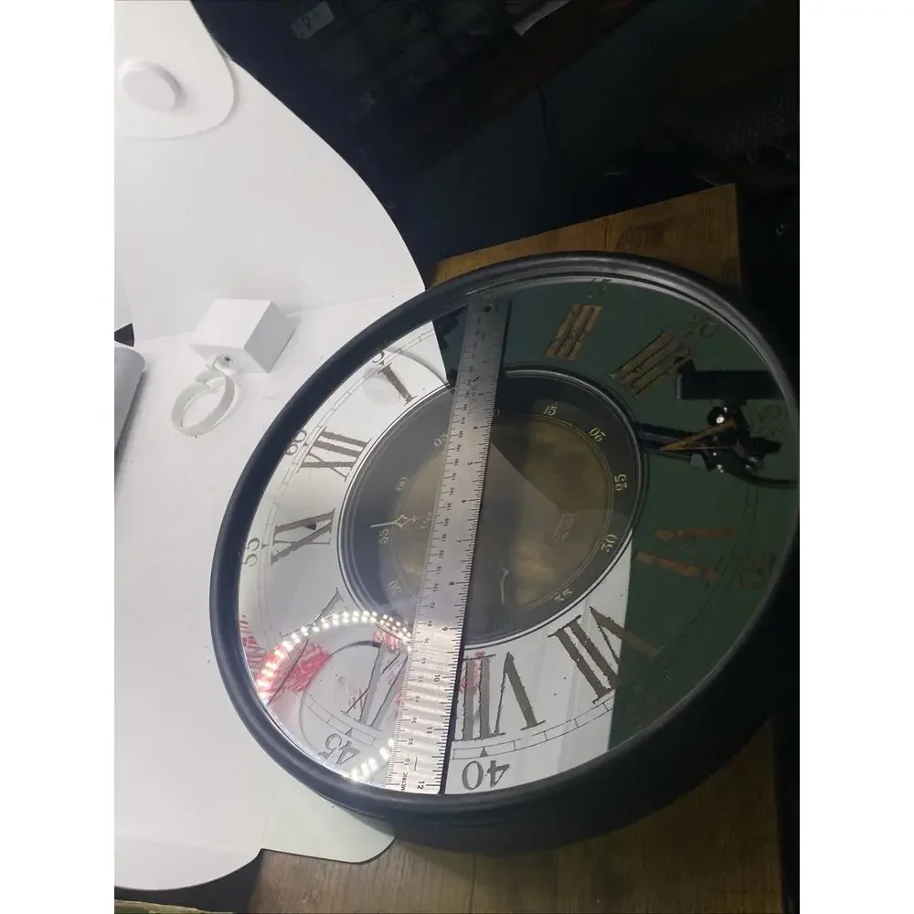 Sterling & Noble Steampunk Bar Clock Works New Battery